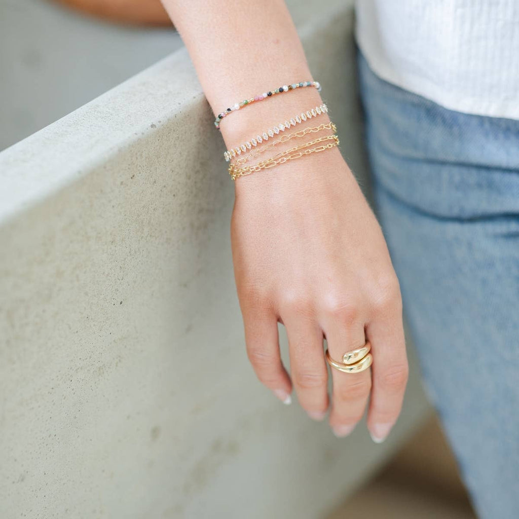 Double Link Chain Pulley Bracelet