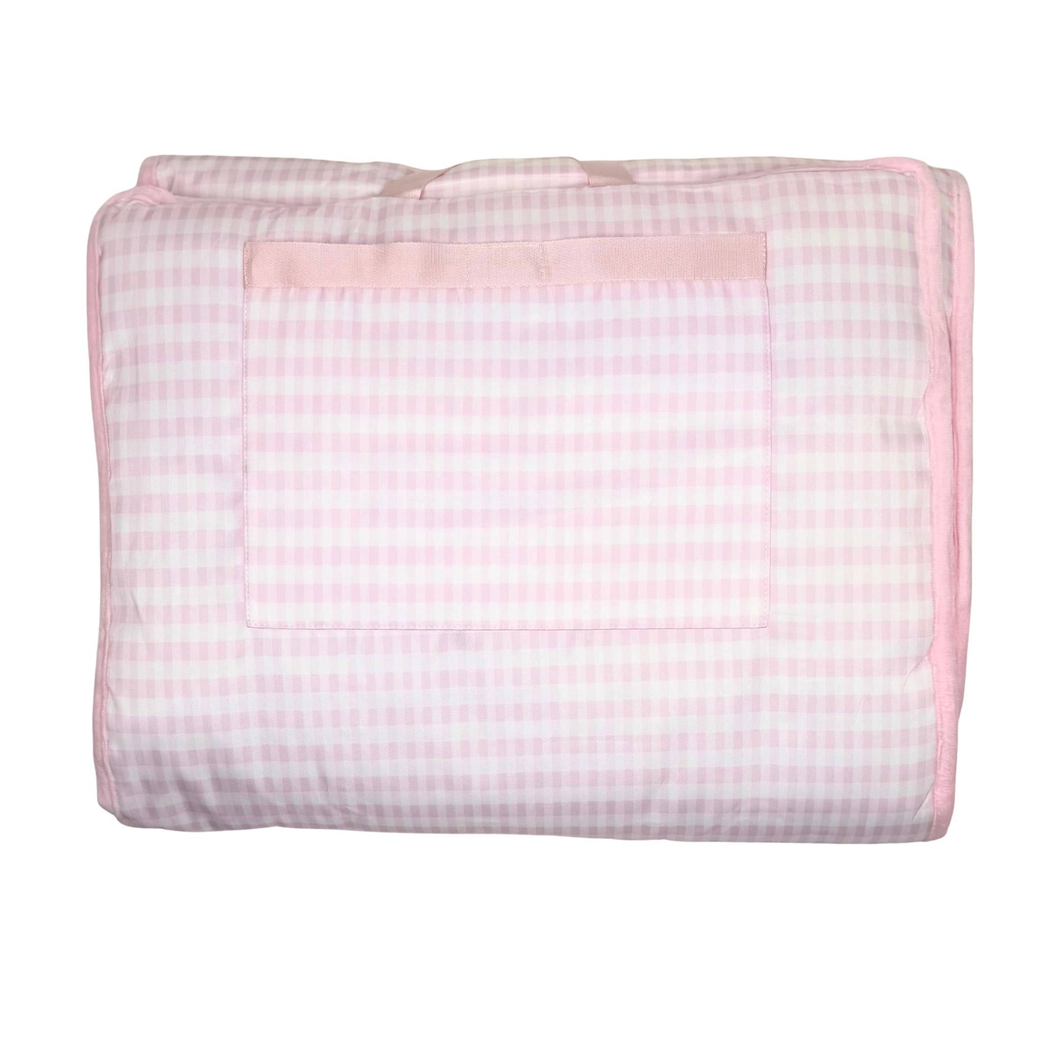 Nylon Nap Mat: Pink Gingham