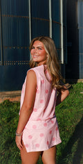 Polka Dot Tank Split Mini Skort Set