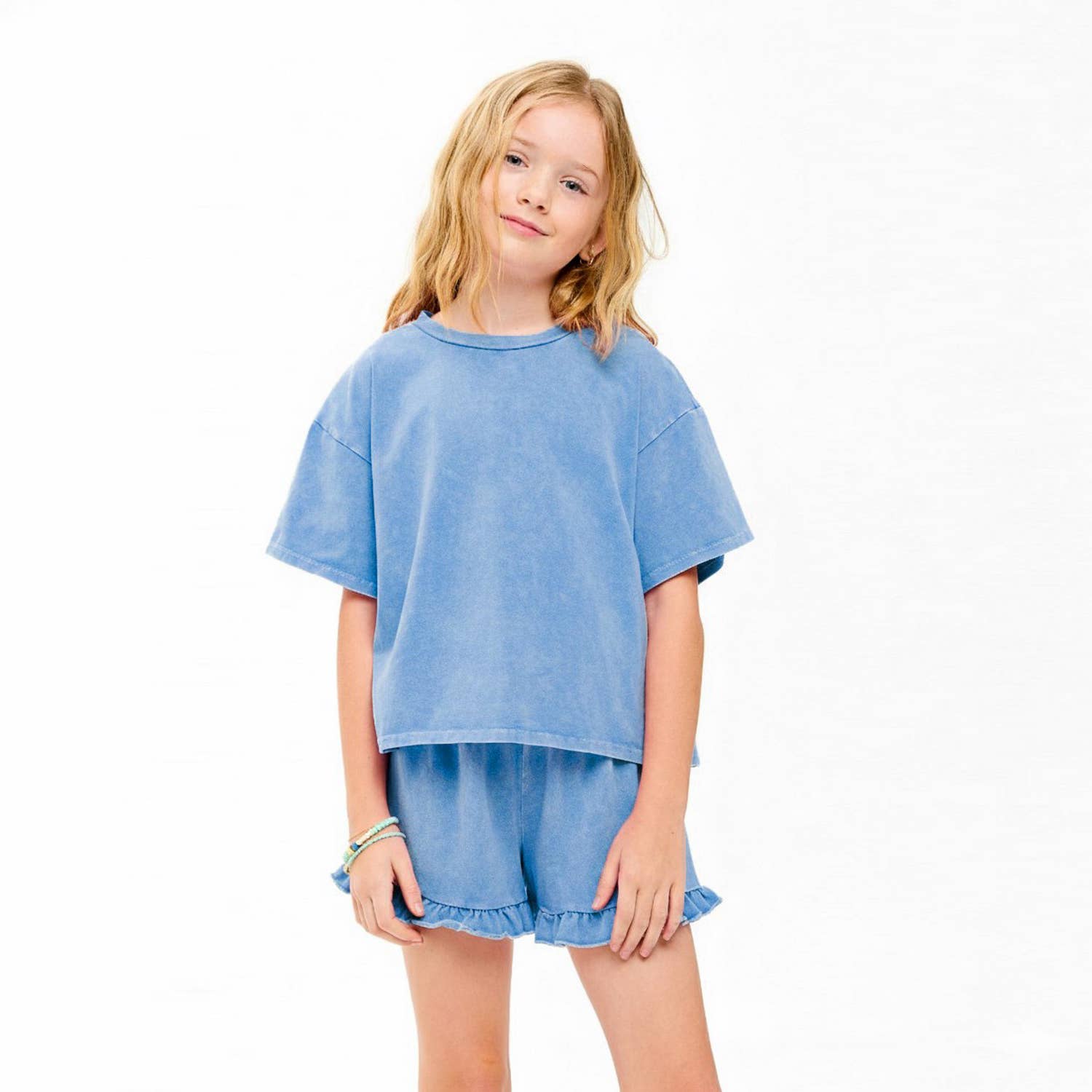 Mineral Washed Top and Short Set